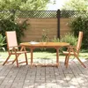 Image de Vidaxl Chaises Pliables De Jardin Lot De 2 Bois D'acacia Et TextilÃ¨ne