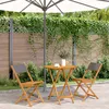 Image de Vidaxl Ensemble De Bistro 3 Pcs Anthracite Tissu Et Bois Massif