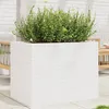 Image de Vidaxl JardiniÃ¨re Blanc 90x60x68,5 Cm Bois De Pin Massif