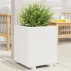 Image de Vidaxl JardiniÃ¨re Blanc 40x40x49,5 Cm Bois De Pin Massif