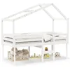 Image de vidaXL Lit haut sans matelas blanc 75x190 cm bois de pin massif