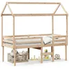 Image de vidaXL Lit haut avec toit 80x200 cm bois de pin massif