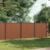 Image de vidaXL Panneau de clÃ´ture marron 699x186 cm WPC