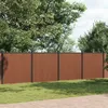 Image de vidaXL Panneau de clÃ´ture marron 1391x186 cm WPC