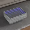 Image de vidaXL Table basse avec LED sonoma gris 70x50x30 cm bois d'ingÃ©nierie
