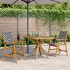 Image de Vidaxl Ensemble Ã Manger De Jardin 3 Pcs Bois D'acacia Solide