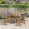 Image de Vidaxl Ensemble Ã Manger De Jardin 5 Pcs Bois D'acacia Solide