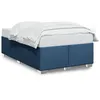 Image de vidaXL Cadre de lit sans matelas bleu 120x190 cm tissu