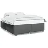 Image de vidaXL Cadre de lit sans matelas gris foncÃ© 180x200 cm tissu