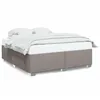 Image de vidaXL Cadre de lit Taupe 200x200 cm Tissu