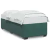 Image de vidaXL Cadre de lit sans matelas vert foncÃ© 90x200 cm velours
