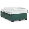 Image de vidaXL Cadre de lit sans matelas vert foncÃ© 120x190 cm velours