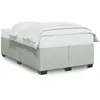 Image de vidaXL Cadre de lit sans matelas gris clair 120x200 cm velours