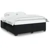 Image de vidaXL Cadre de lit sans matelas noir 200x200 cm velours
