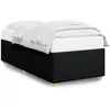 Image de vidaXL Cadre de lit sans matelas noir 80x200 cm tissu