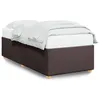 Image de vidaXL Cadre de lit Marron foncÃ© 80x200 cm Tissu