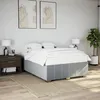 Image de vidaXL Cadre de lit sans matelas gris clair 160x200 cm tissu