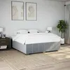 Image de vidaXL Cadre de lit sans matelas gris clair 180x200 cm tissu