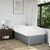 Image de vidaXL Cadre de lit sans matelas gris clair 80x200 cm tissu