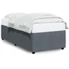 Image de vidaXL Cadre de lit sans matelas gris foncÃ© 90x200 cm velours
