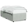 Image de vidaXL Cadre de lit sans matelas gris clair 100x200 cm velours
