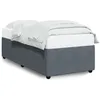 Image de vidaXL Cadre de lit sans matelas gris foncÃ© 100x200 cm velours