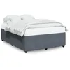Image de vidaXL Cadre de lit sans matelas gris foncÃ© 160x200 cm velours