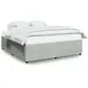 Image de vidaXL Cadre de lit sans matelas gris clair 180x200 cm velours
