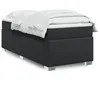 Image de vidaXL Sommier Ã  lattes de lit avec matelas Noir 100x200 cm Similicuir