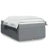 Image de vidaXL Sommier Ã  lattes de lit et matelas gris clair 120x190 cm tissu