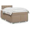 Image de vidaXL Sommier Ã  lattes de lit avec matelas Cappuccino 140x200 cm