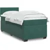 Image de vidaXL Sommier Ã  lattes de lit avec matelas Vert foncÃ© 100x200 cm