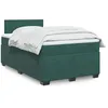 Image de vidaXL Sommier Ã  lattes de lit avec matelas vert foncÃ© 120x190 cm