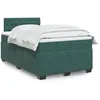 Image de vidaXL Sommier Ã  lattes de lit et matelas Vert foncÃ© 120x200cm Velours