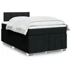 Image de vidaXL Sommier Ã  lattes de lit avec matelas Noir 120x200 cm Tissu