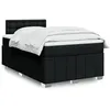 Image de vidaXL Sommier Ã  lattes de lit avec matelas Noir 120x200 cm Tissu