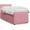Image de vidaXL Sommier Ã  lattes de lit et matelas Rose 80x200 cm Velours