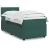 Image de vidaXL Sommier Ã  lattes de lit et matelas Vert foncÃ© 80x200 cm Velours