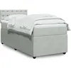 Image de vidaXL Sommier Ã  lattes de lit et matelas Gris clair 80x200 cm Velours