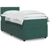 Image de vidaXL Sommier Ã  lattes de lit avec matelas Vert foncÃ© 100x200 cm