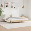 Image de vidaXL Sommier Ã  lattes de lit avec matelas Noir 140x190 cm Velours
