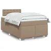 Image de vidaXL Sommier Ã  lattes de lit avec matelas Cappuccino 120x200 cm