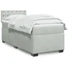 Image de vidaXL Sommier Ã  lattes de lit et matelas Gris clair 80x200 cm Velours