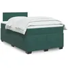 Image de vidaXL Sommier Ã  lattes de lit avec matelas vert foncÃ© 120x190 cm