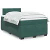 Image de vidaXL Sommier Ã  lattes de lit avec matelas vert foncÃ© 120x190 cm