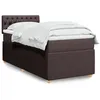 Image de vidaXL Sommier Ã  lattes de lit avec matelas Marron foncÃ© 90x200 cm