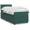 Image de vidaXL Sommier Ã  lattes de lit avec matelas Vert foncÃ© 100x200 cm