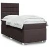 Image de vidaXL Sommier Ã  lattes de lit avec matelas Marron foncÃ© 100x200 cm