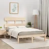 Image de vidaXL Sommier Ã  lattes de lit avec matelas Bleu 200x200 cm Tissu