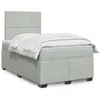 Image de vidaXL Sommier Ã  lattes de lit et matelas Gris clair 120x200cm Velours
